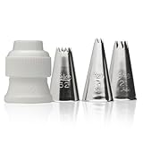 Open Star 4-Piece Piping Tip Decorating Set