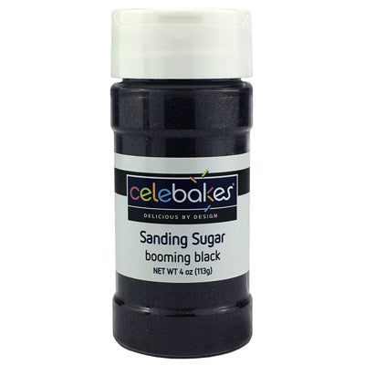 Black Sanding Sugar, 4 oz.