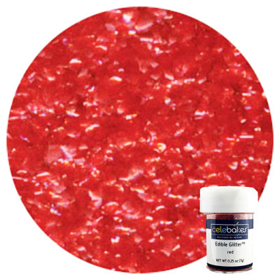 Red Edible Glitter (.25 oz.) – Cake Craft