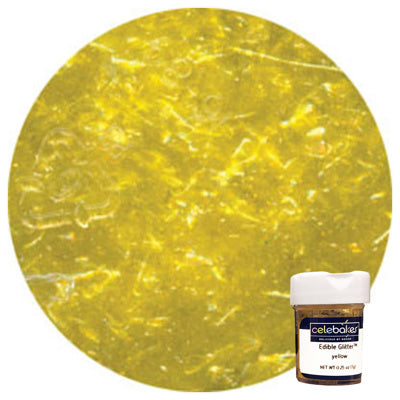 Yellow Edible Glitter (.25 oz.)