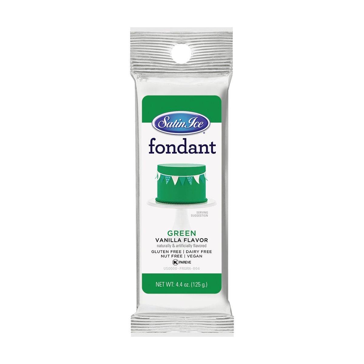 Green Vanilla Fondant, 4.4 oz