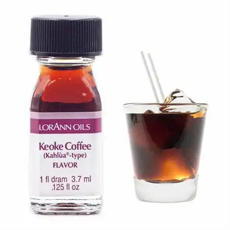 Keoke Coffee Flavored Oil, LorAnn's Super Strength Oil (1 dram)