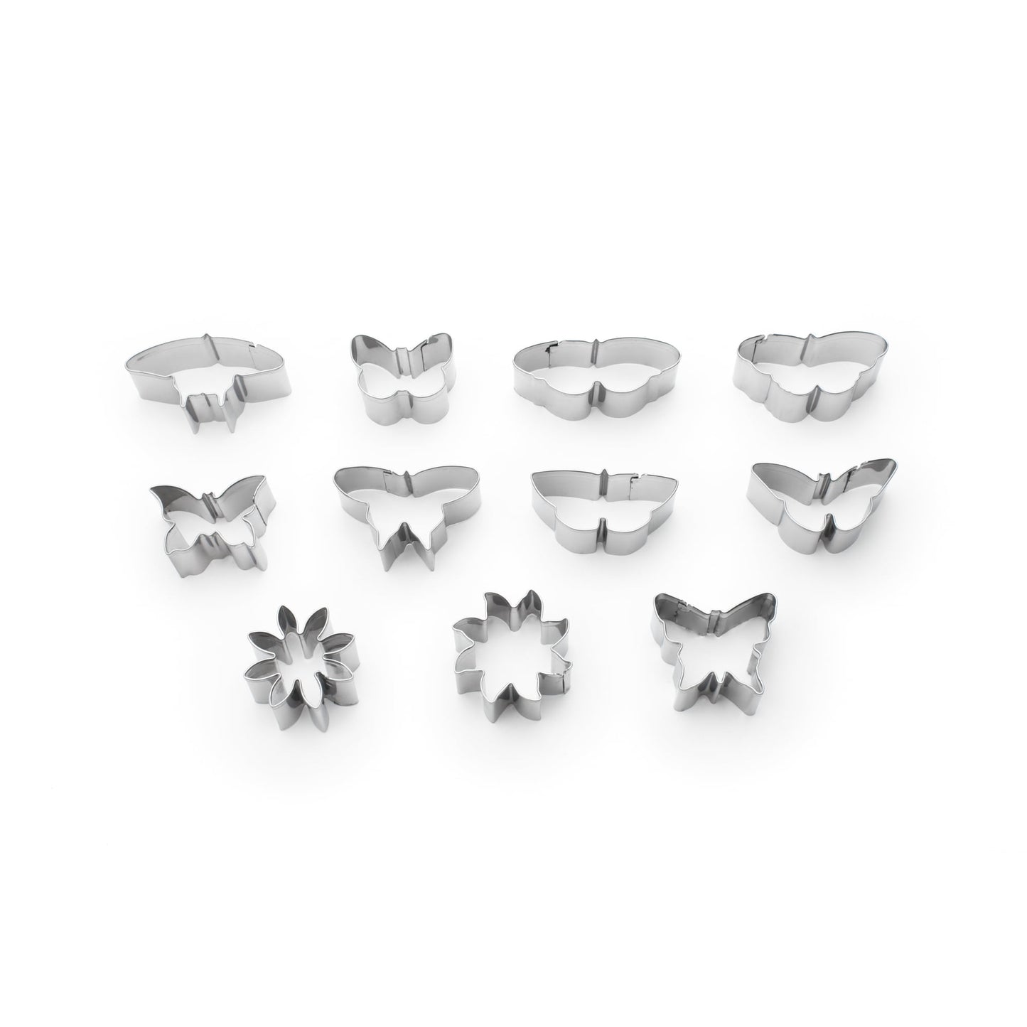 Mini Flower and Butterfly, 11 Piece Cookie Cutter Set