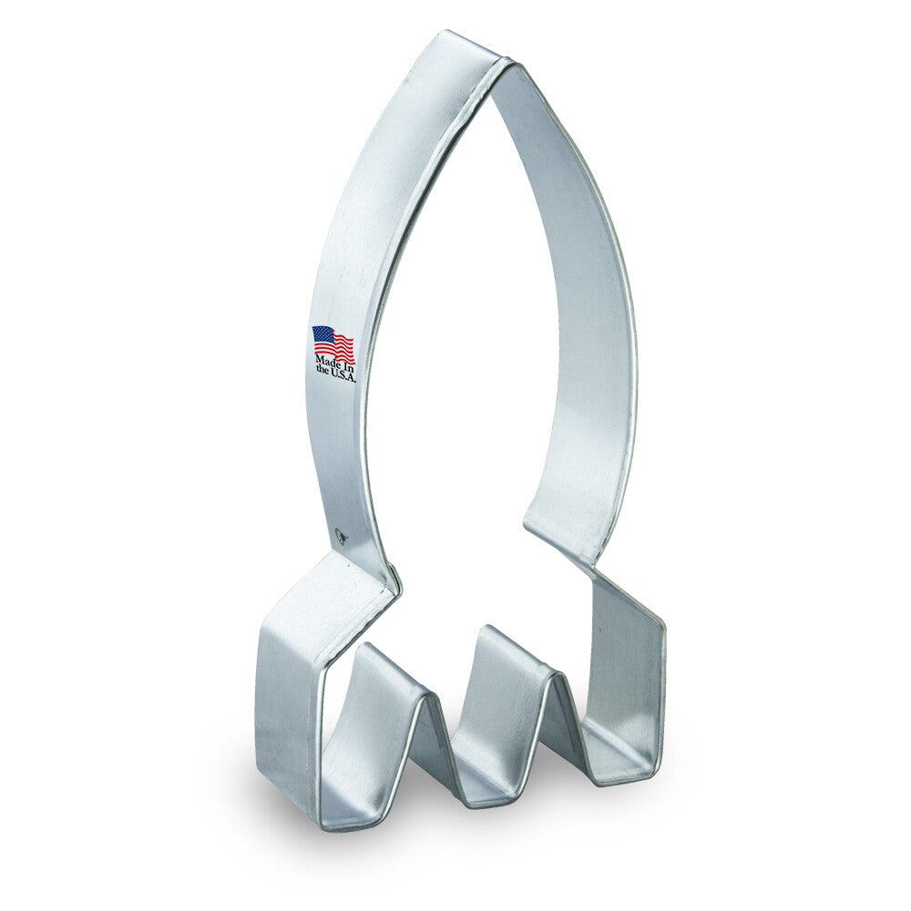 Rocket Ship Cookie Cutter, 4.5 inch.