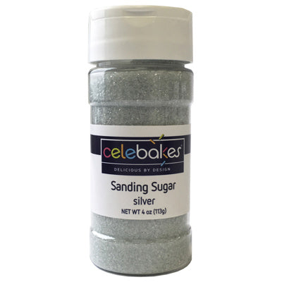 Silver Sanding Sugar, 4 oz.