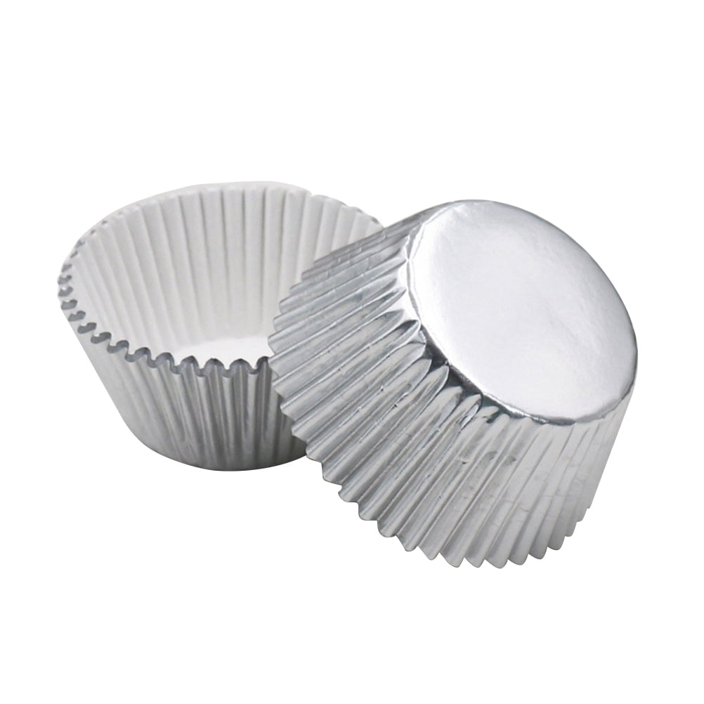 Silver Foil Mini Baking Cups, 48 count