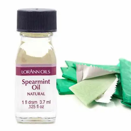 Spearmint Natural Oil, LorAnn's Super Strength Oil (1 dram)