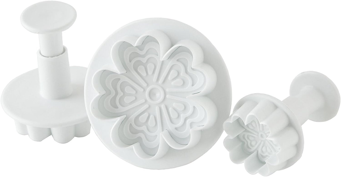Spring Flowers Plunger Cutters, 3 piece