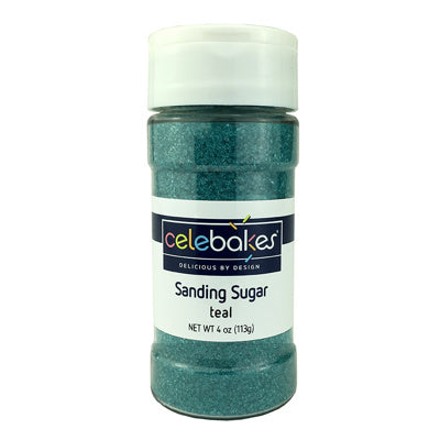 Teal Sanding Sugar, 4 oz.